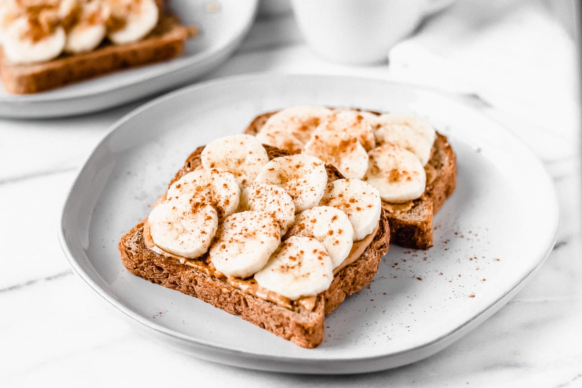 Banana Toast With Peanut Butter Honey Cinnamon Delicious Little Bites