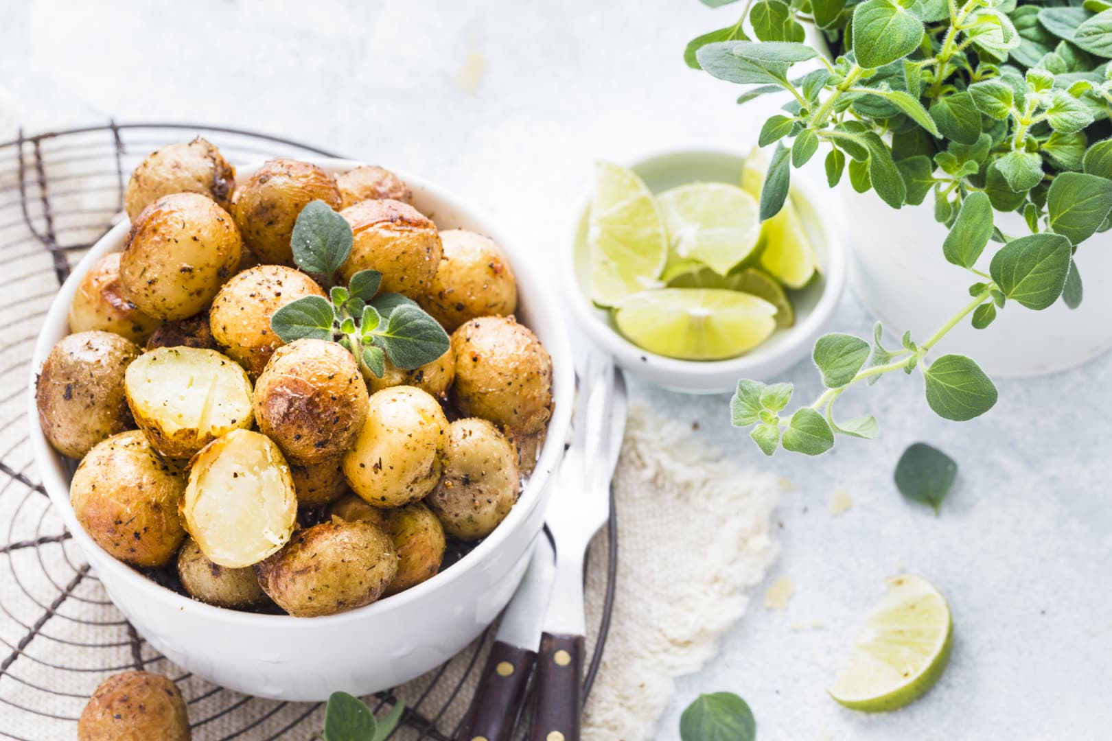 Instant Pot Garlic Herb Roasted Potatoes