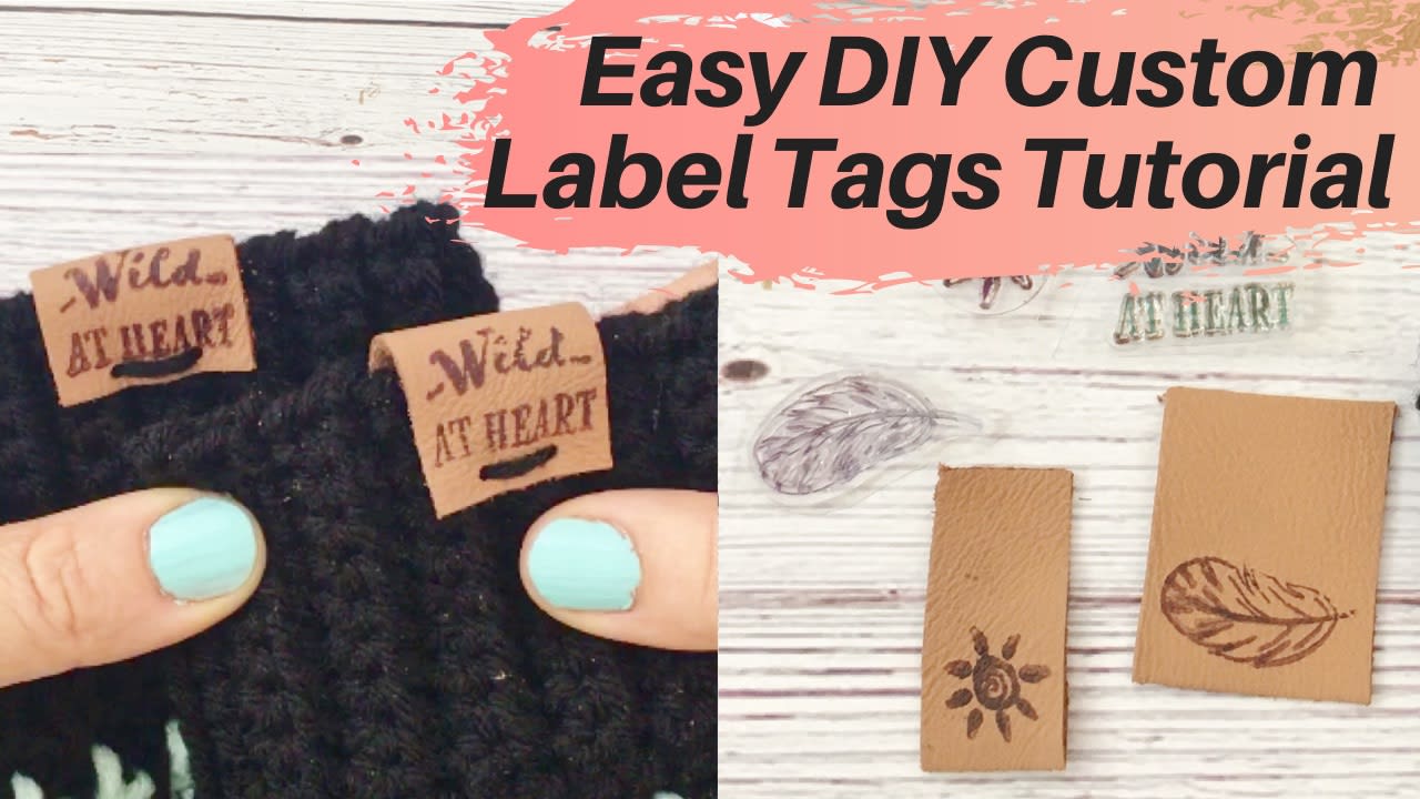 Custom Leather Label Tags Tutorial