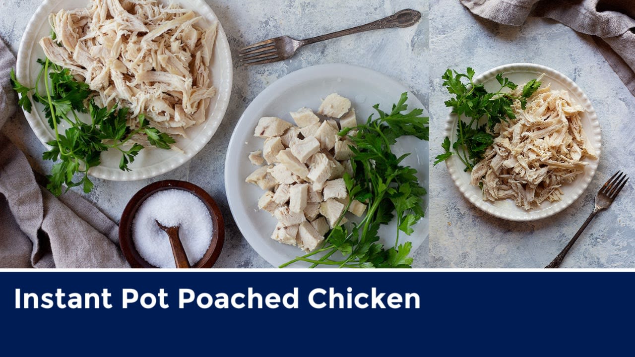 Poached chicken sales thighs instant pot