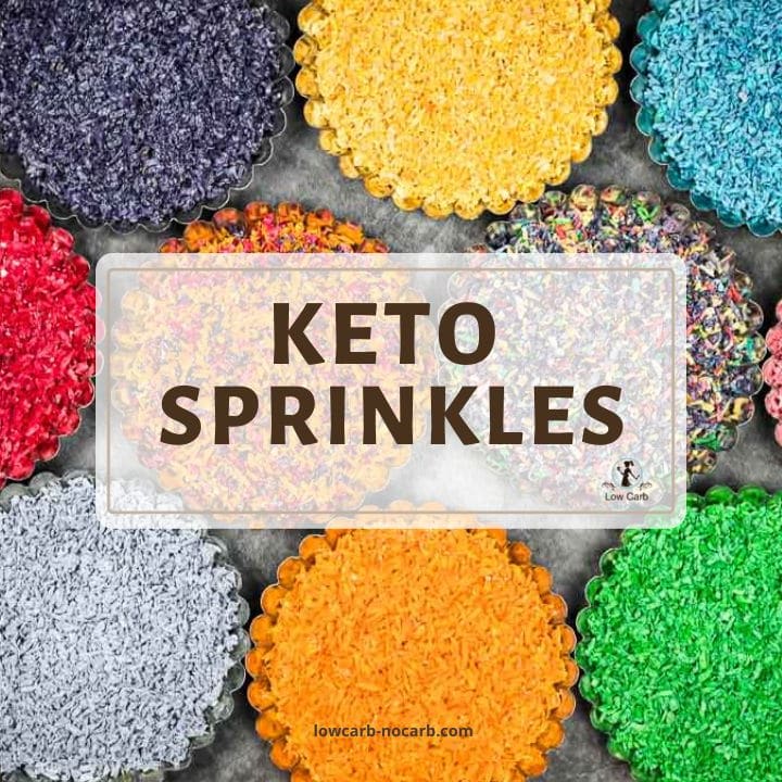 Homemade Keto Sugar-Free Sprinkles - Low Carb No Carb