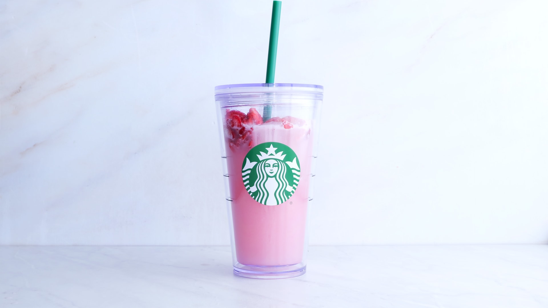 Starbucks Pink Drink Copycat {Only 3 Ingredients!} - Belly Full