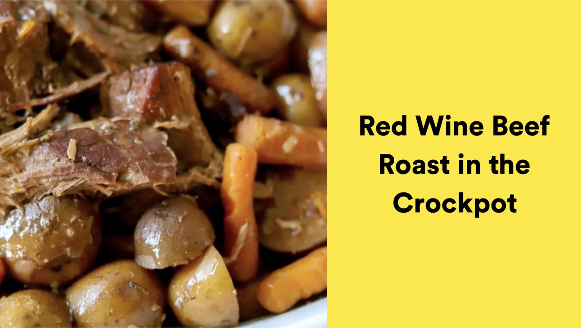 Crockpot Pot Roast made with Red Wine - The Schmidty Wife