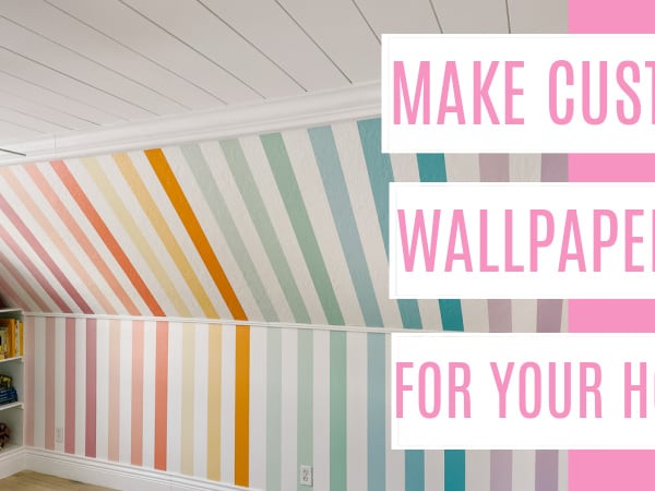 How to Make your own Wallpaper for Walls - at home with Ashley