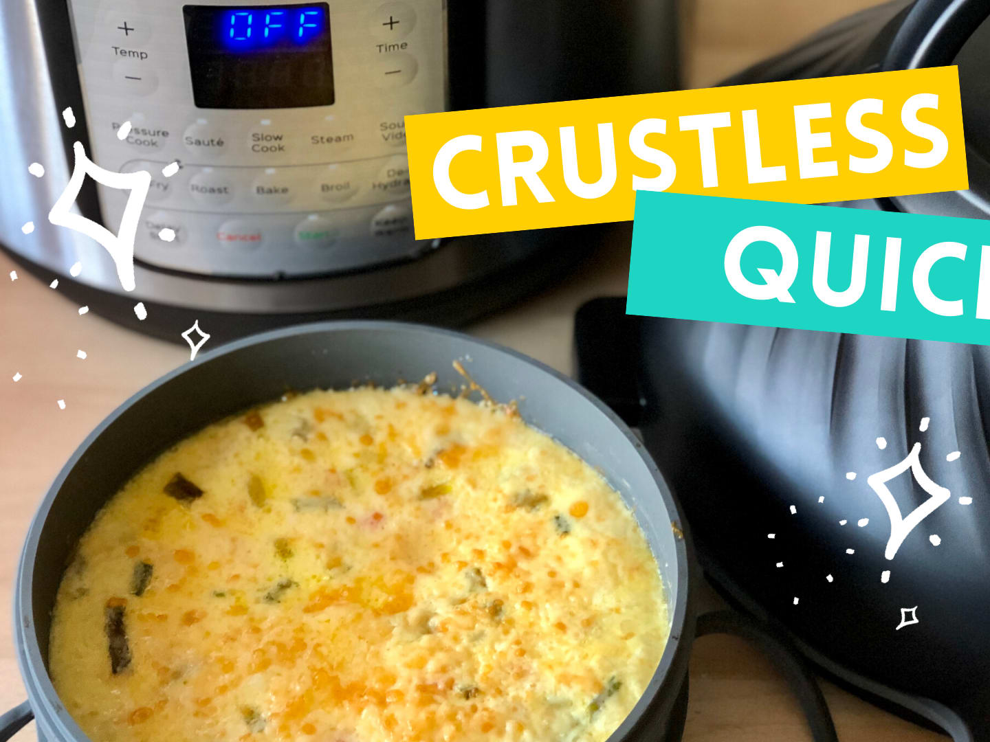 Instant Pot Duo Crisp Crustless Quiche