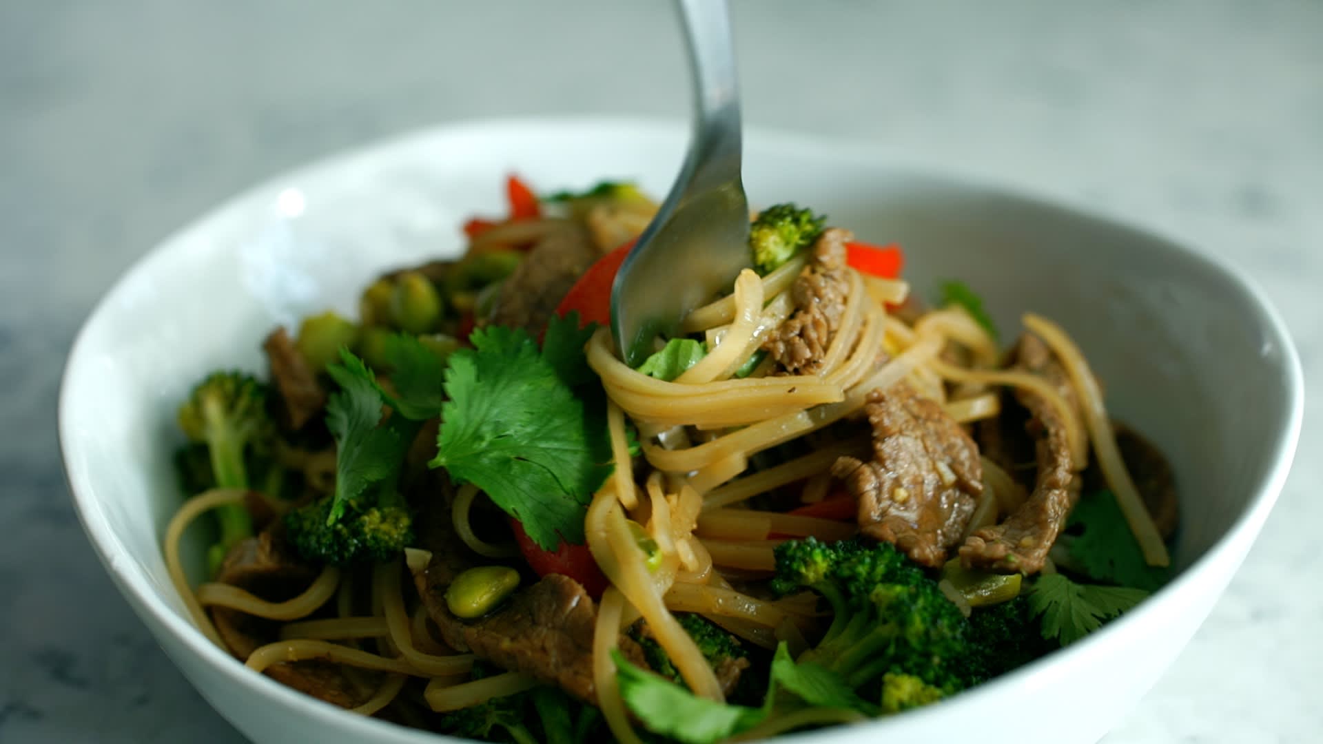 Sesame Ginger Beef Udon Bowls (with video!) - The Healthy Epicurean