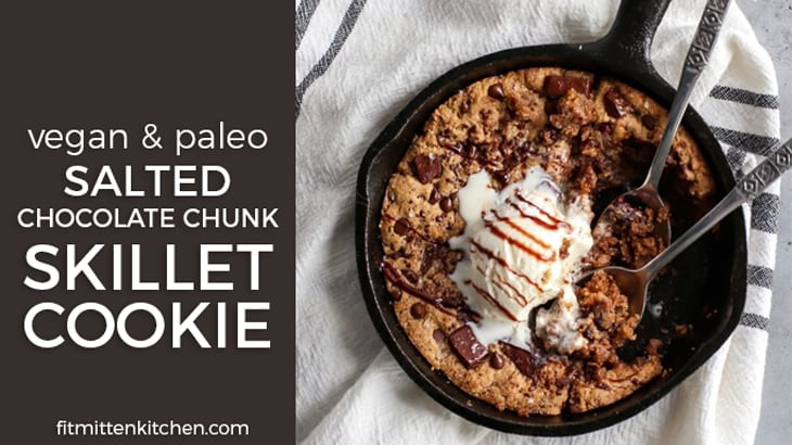 Vegan Skillet Cookie - Food with Feeling