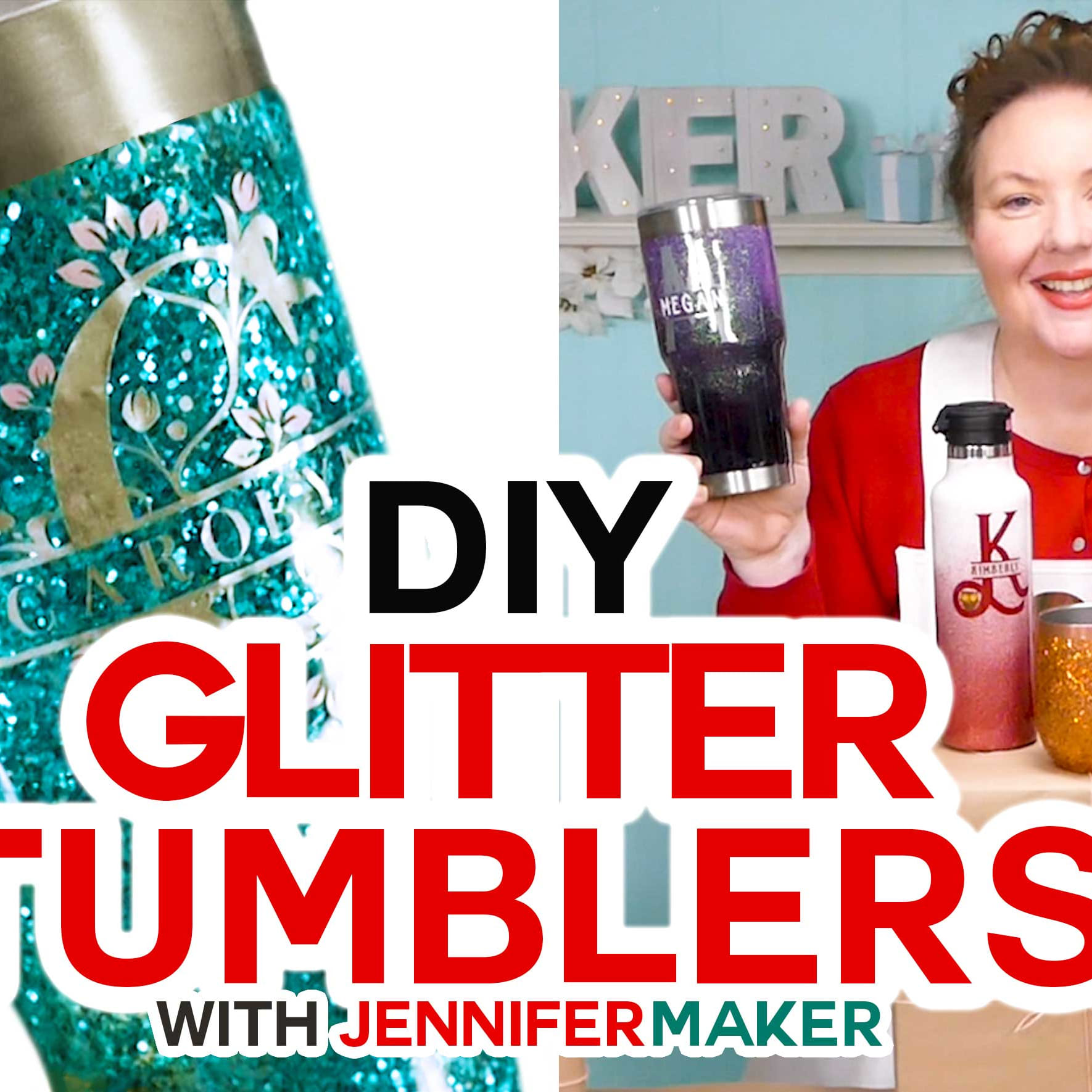 15 Minute Glitter Tumbler - Makers Gonna Learn