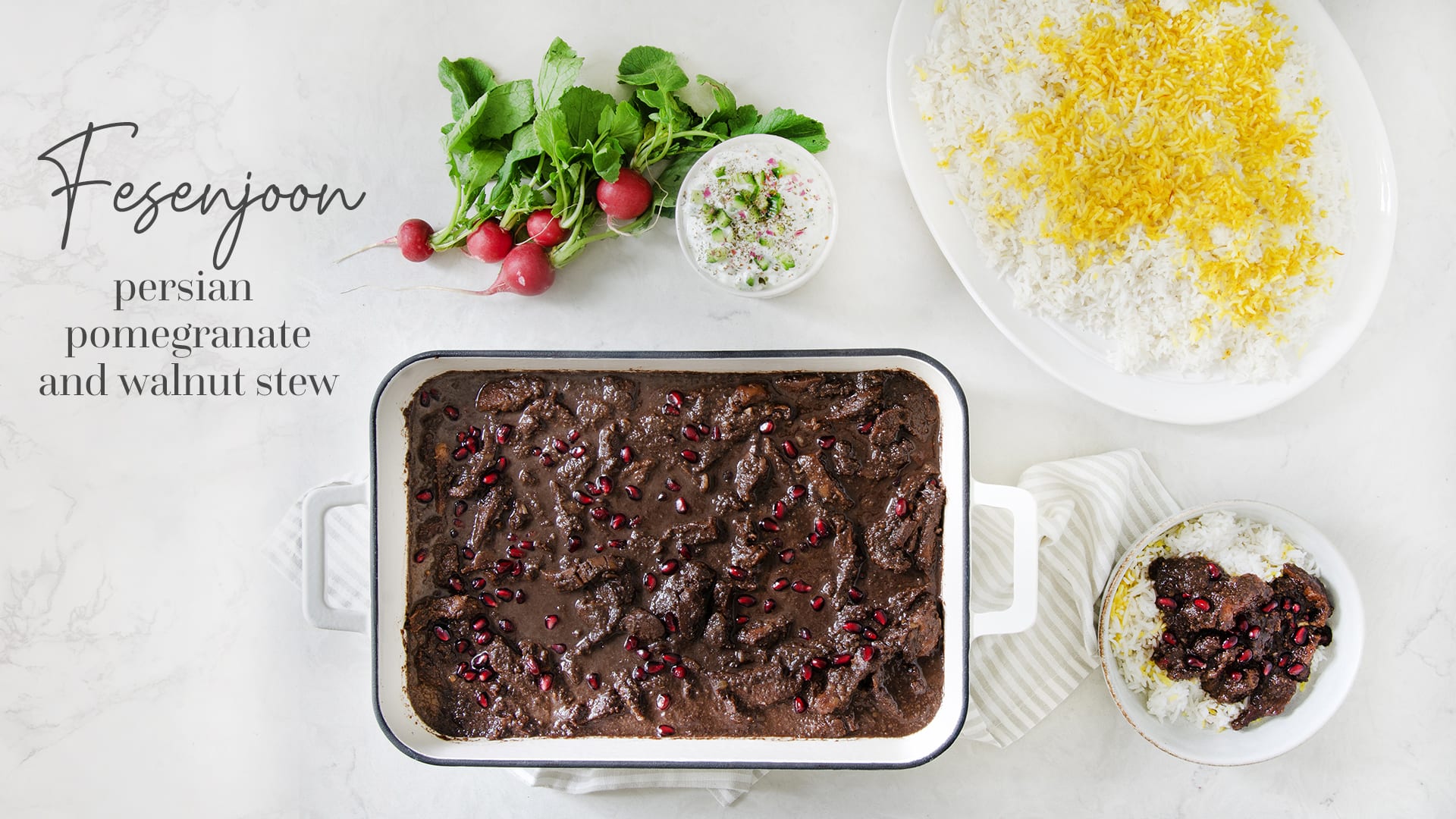 Fesenjoon Persian Pomegranate and Walnut Stew