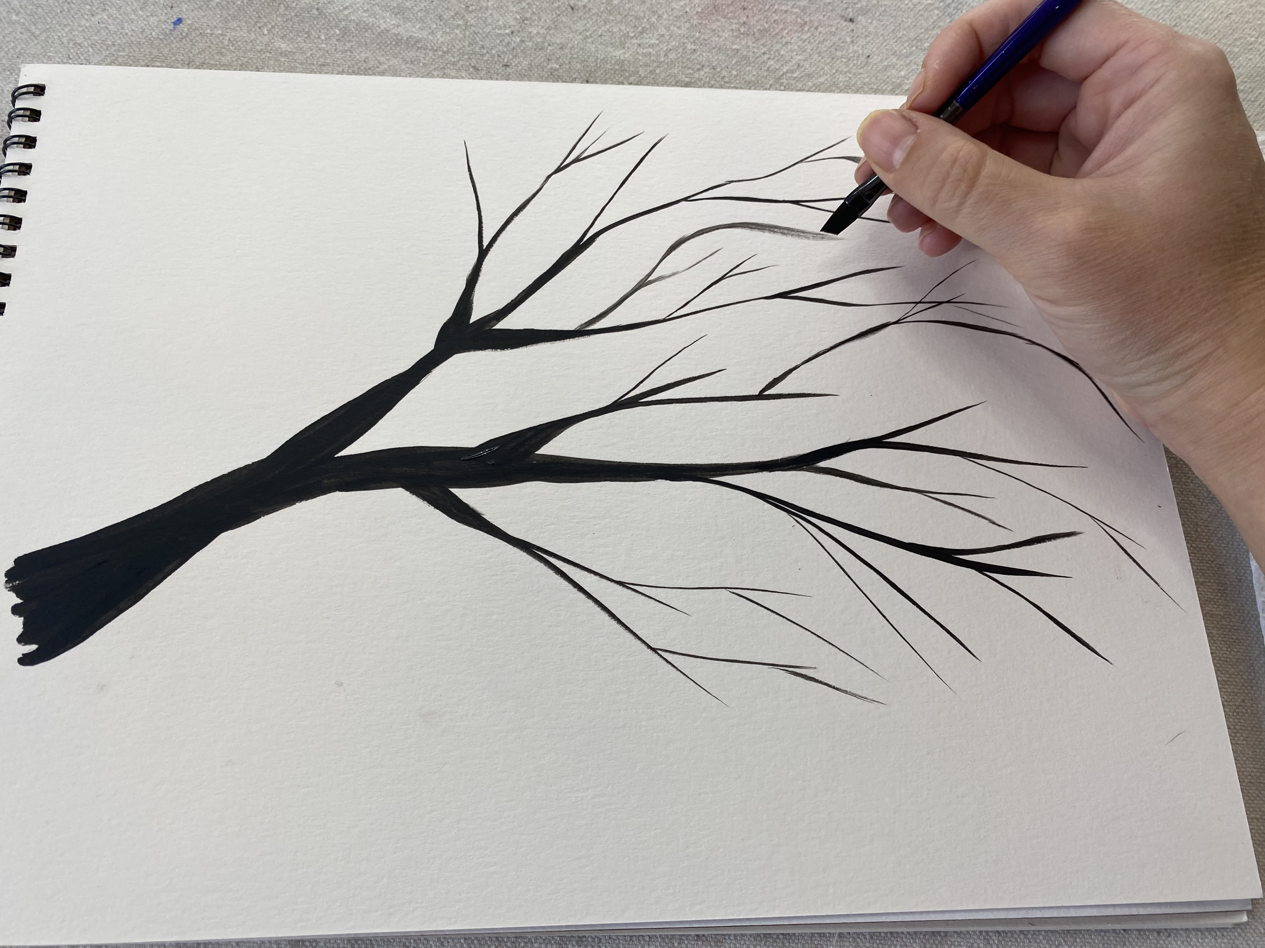 Tree Painting Town green