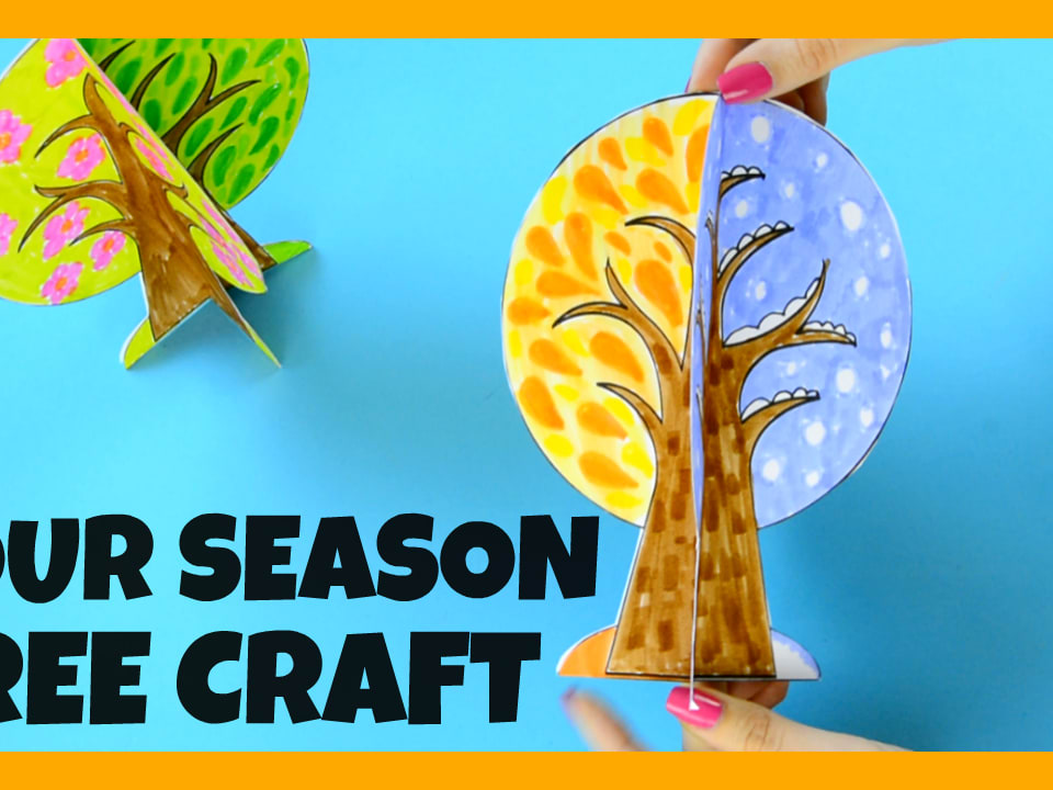 Four Seasons Tree Craft With Template - Easy Peasy and Fun