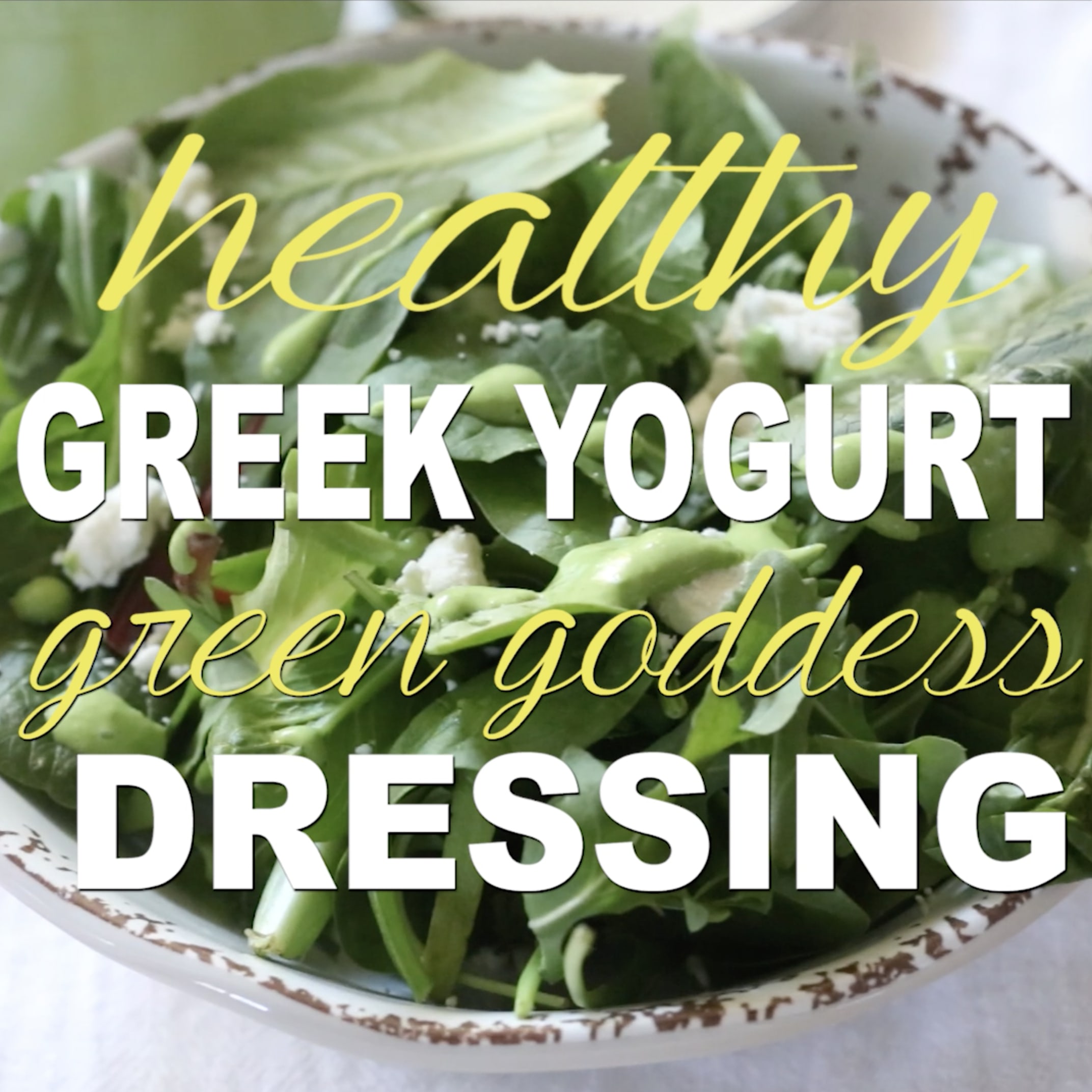Greek Yogurt Green Goddess Salad Dressing - Simply Scratch