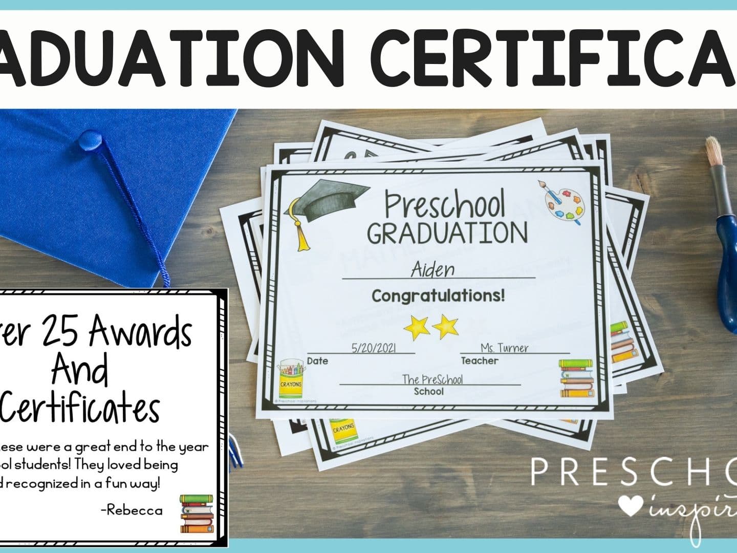 Graduation Certificates and Class Awards for Preschool & Kindergarten -  Preschool Inspirations