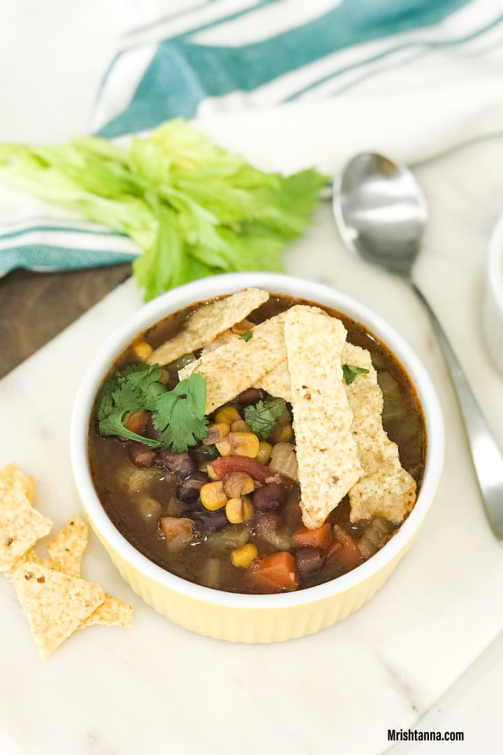Tortilla soup instant pot vegetarian hot sale