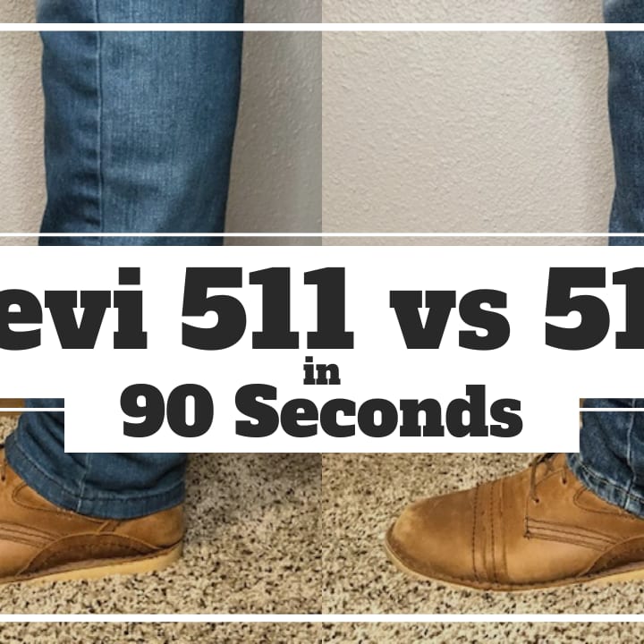 Levi's 511 vs 513 Jeans Compared [What's the Difference?] – Work Wear  Command