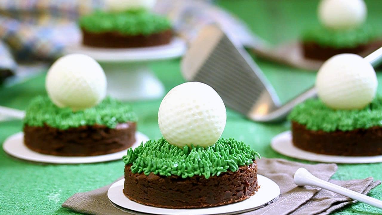 i heart baking!: golf ball cake - chocolate cake with cherries