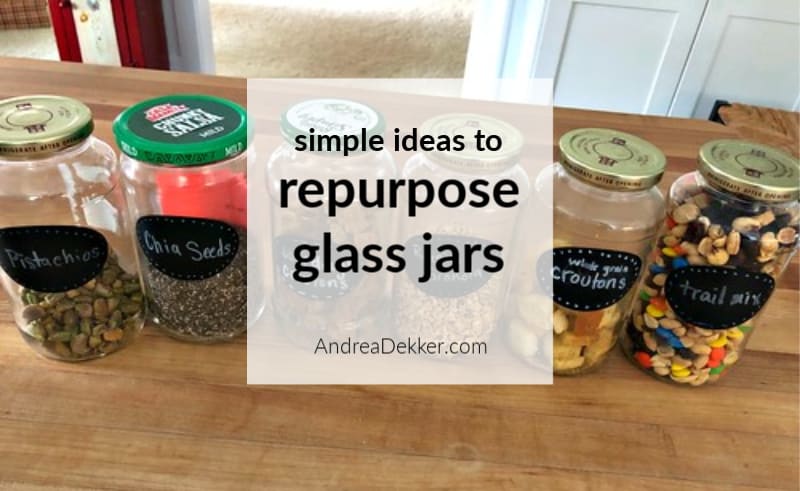 i thought of it second.: glass jars: saving and reusing