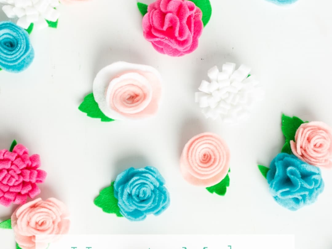 How to Make Pretty Felt Flowers Using a Cricut - Real Creative