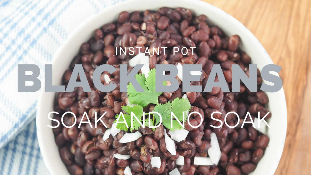 Black beans instant pot soaked top