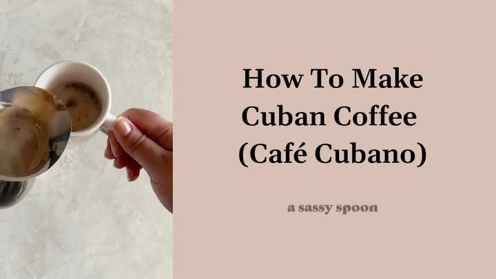 Café Cubano (Cuban Coffee), Cafecito Cuban Style Coffee