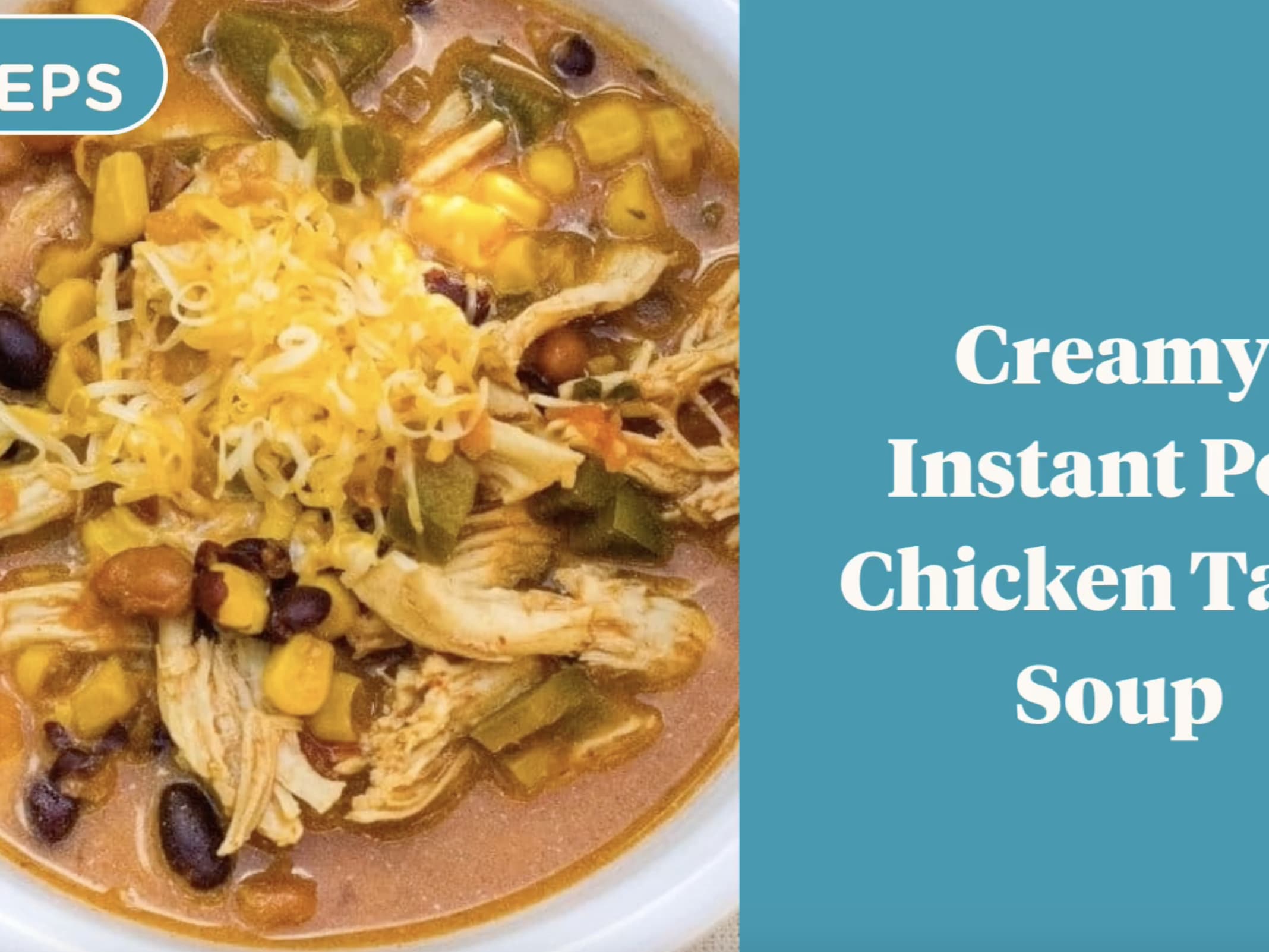 Instant pot chicken taco sales soup with ranch dressing