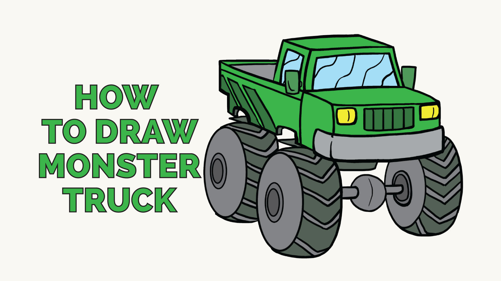 Draw monster shop truck