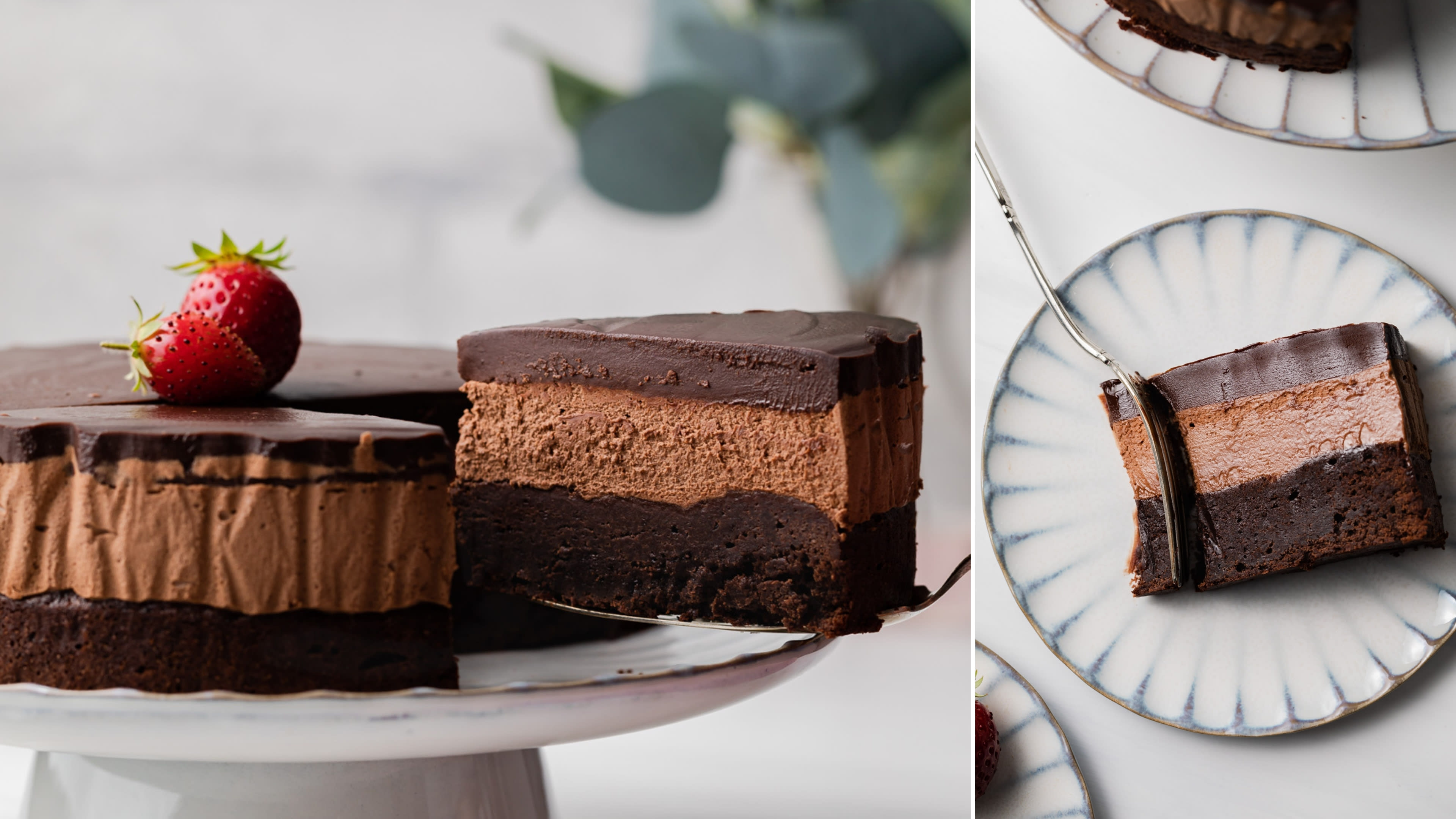 Triple Chocolate Mousse Cake - Catherine Zhang