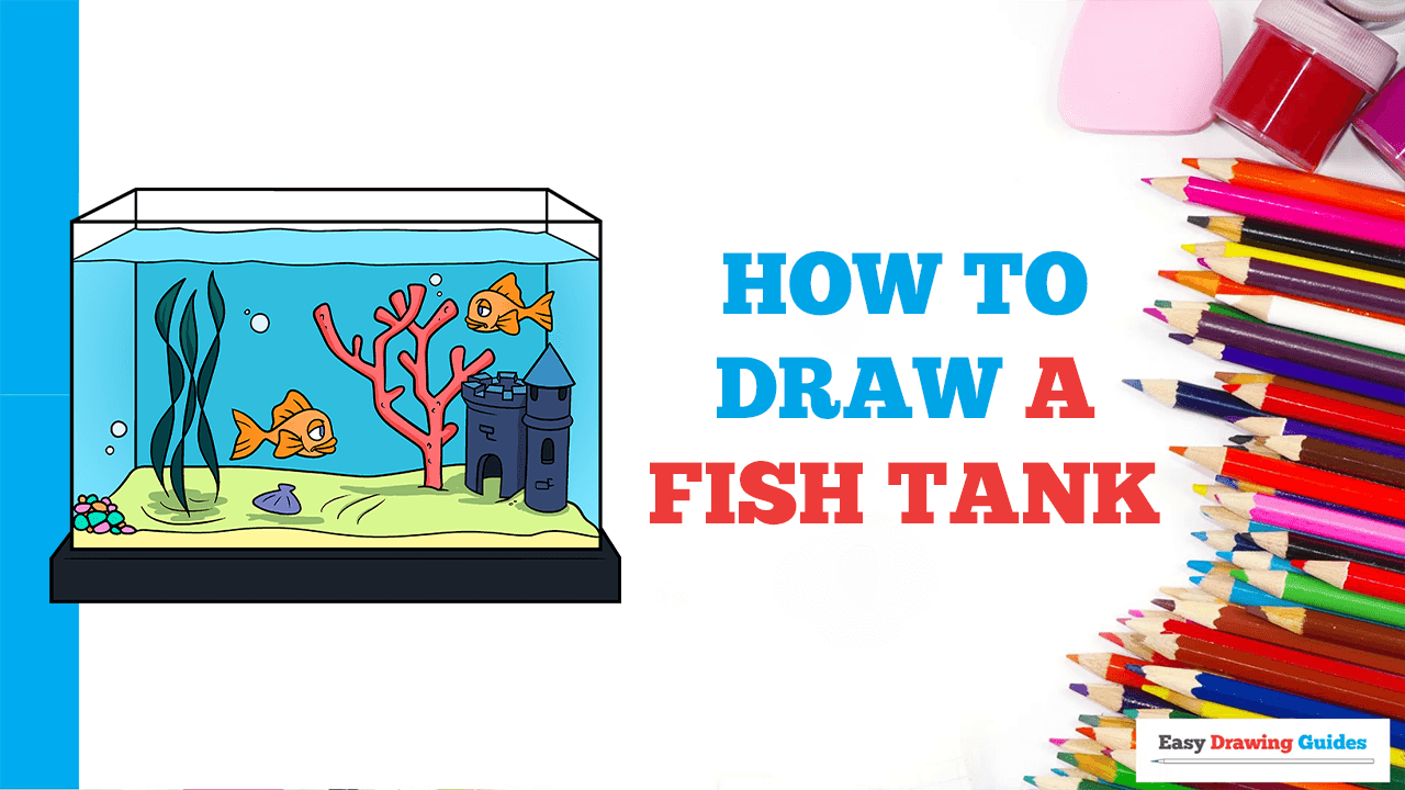 Fish Tank Drawing Pic - Drawing Skill-saigonsouth.com.vn