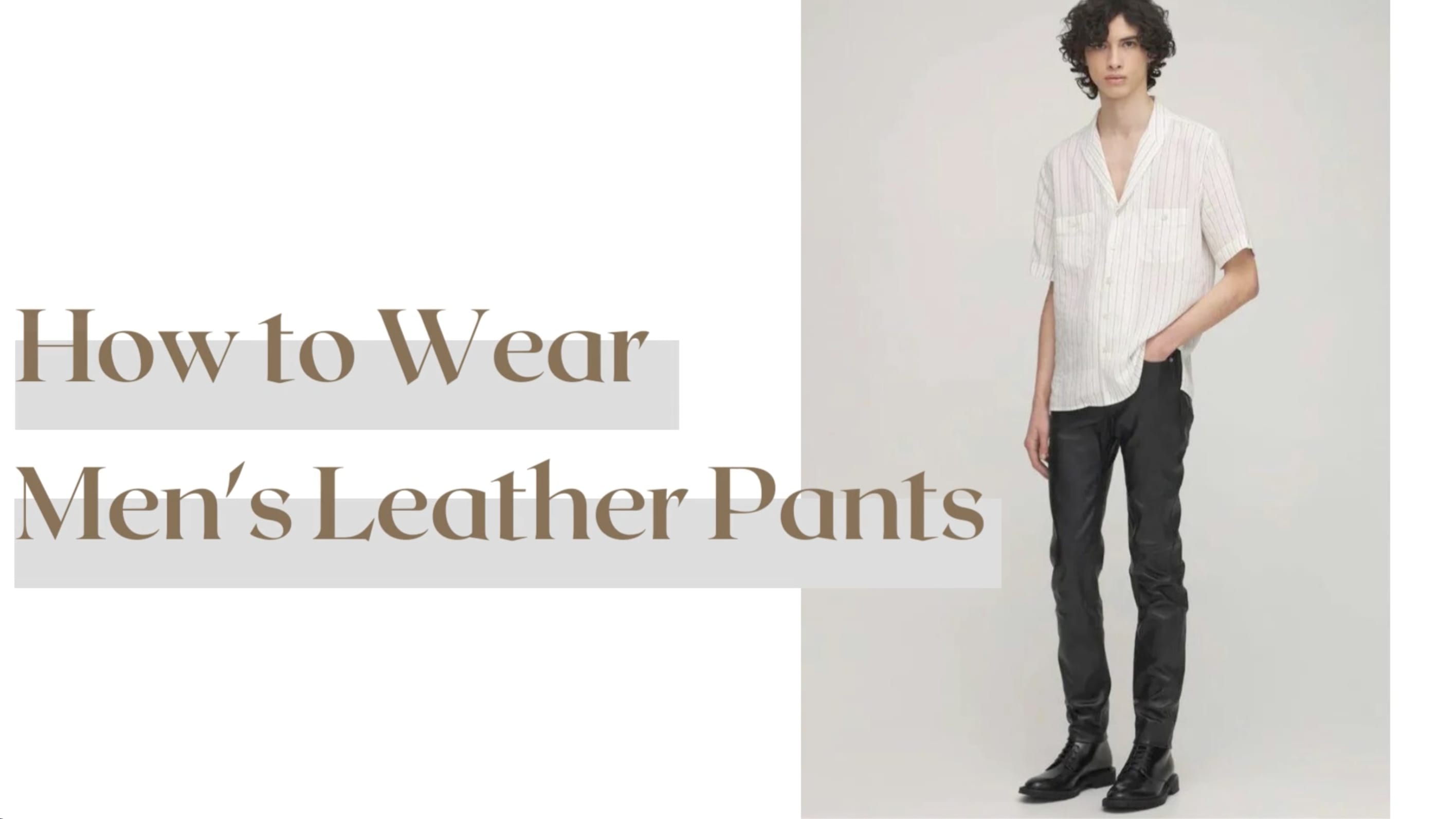 FFS Leather Trousers For Men Is The Next Big Legwear Trend  FashionBeans