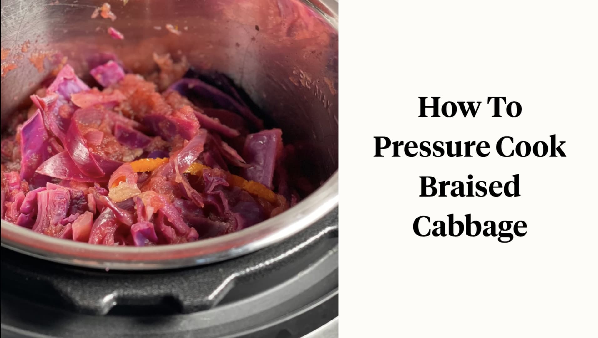 How to Pressure Cook Braised Red Cabbage (with Instant Pot Instructions) -  Feisty Tapas