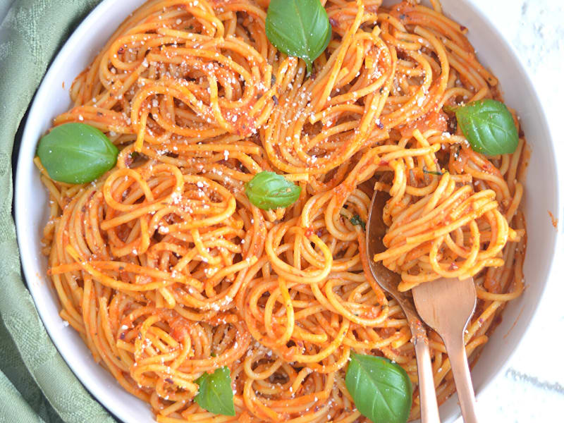 Instant Pot Vegan Spaghetti Noodles