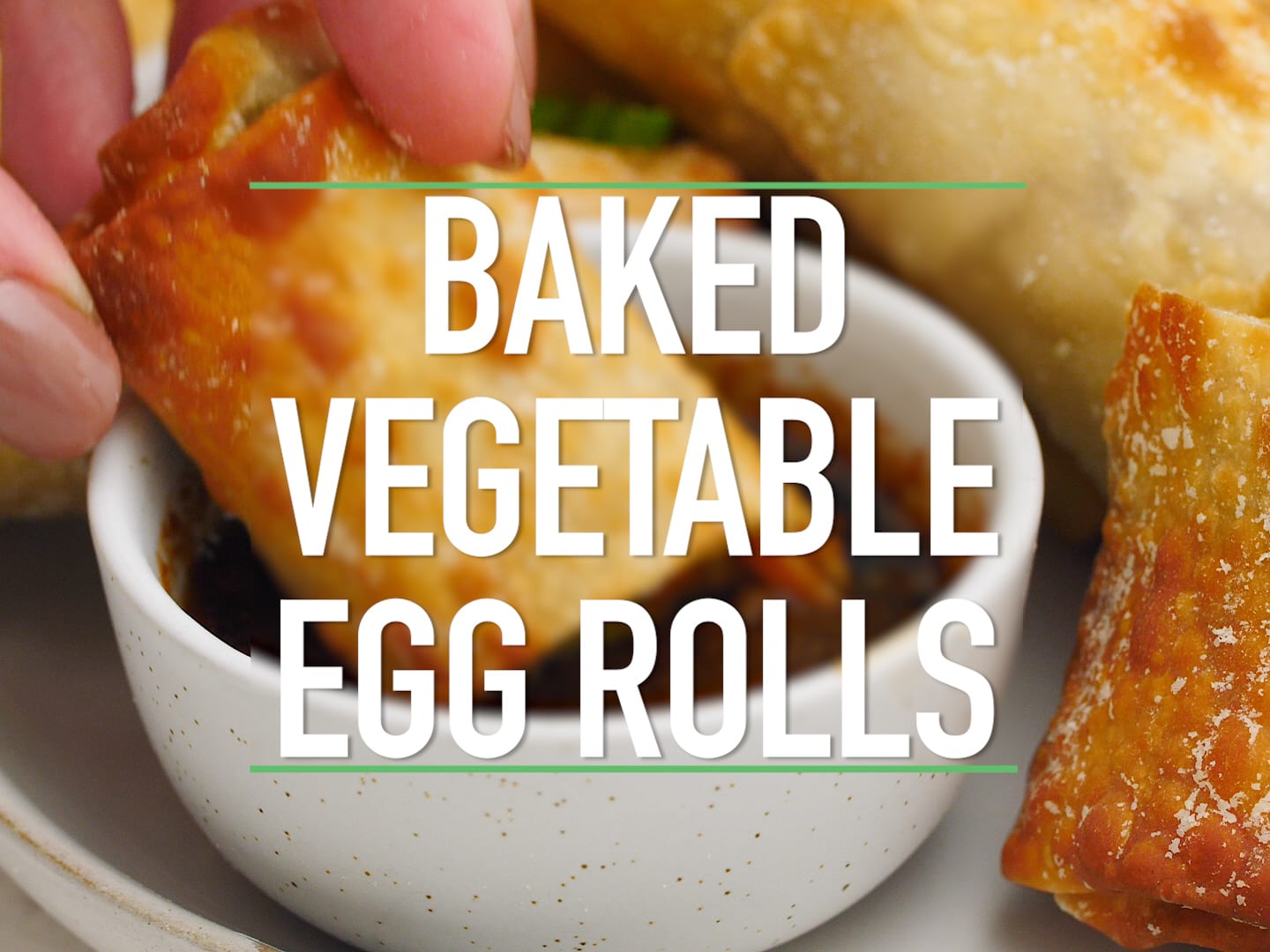Baked Vegetable Egg Rolls • Curious Cuisiniere