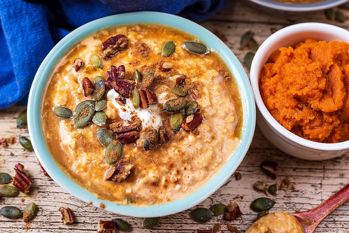 Pumpkin Overnight Oats - Dizzy Busy and Hungry!