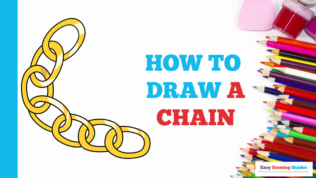 Chains Drawing - How To Draw Chains Step By Step