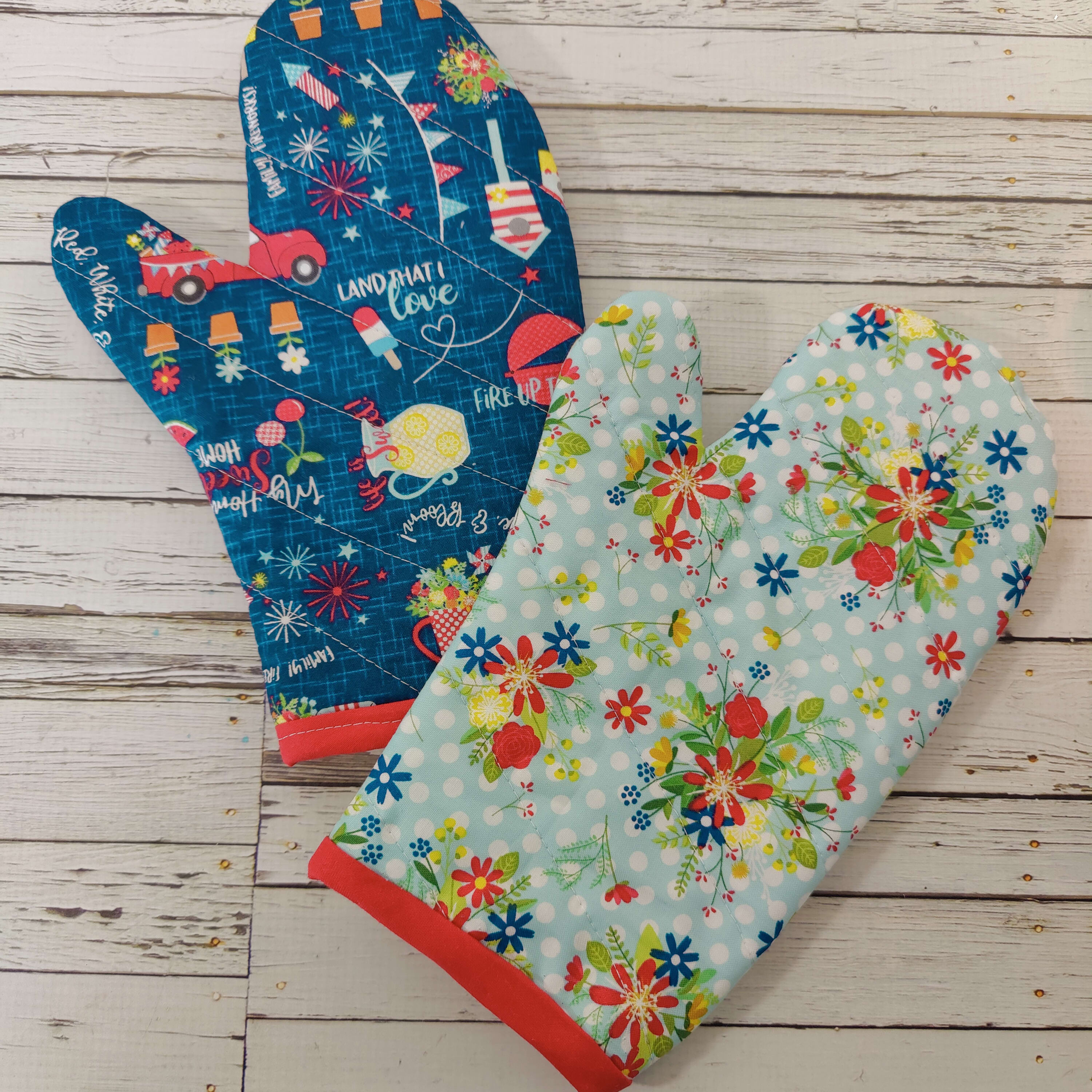 Toasty Oven Mitt, PDF Sewing Pattern, Quilted Oven Mitt Pattern
