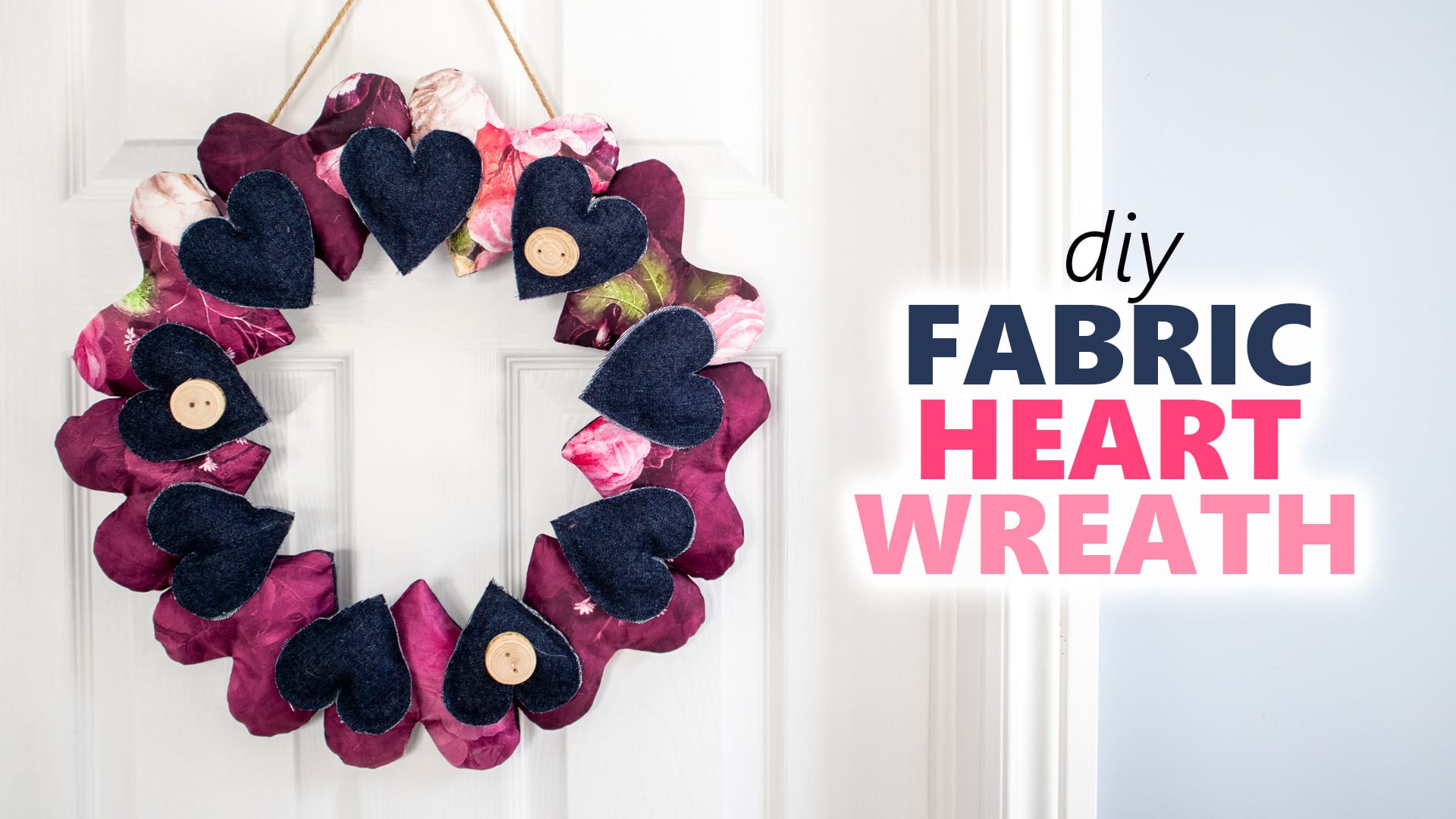 Country Woman Magazine - Weekend project: make a Valentine for your front  door. Here's how—Start with a 12-in. heart-shaped wire wreath form and a  stack of coordinating fabric scraps. Cut 150 strips