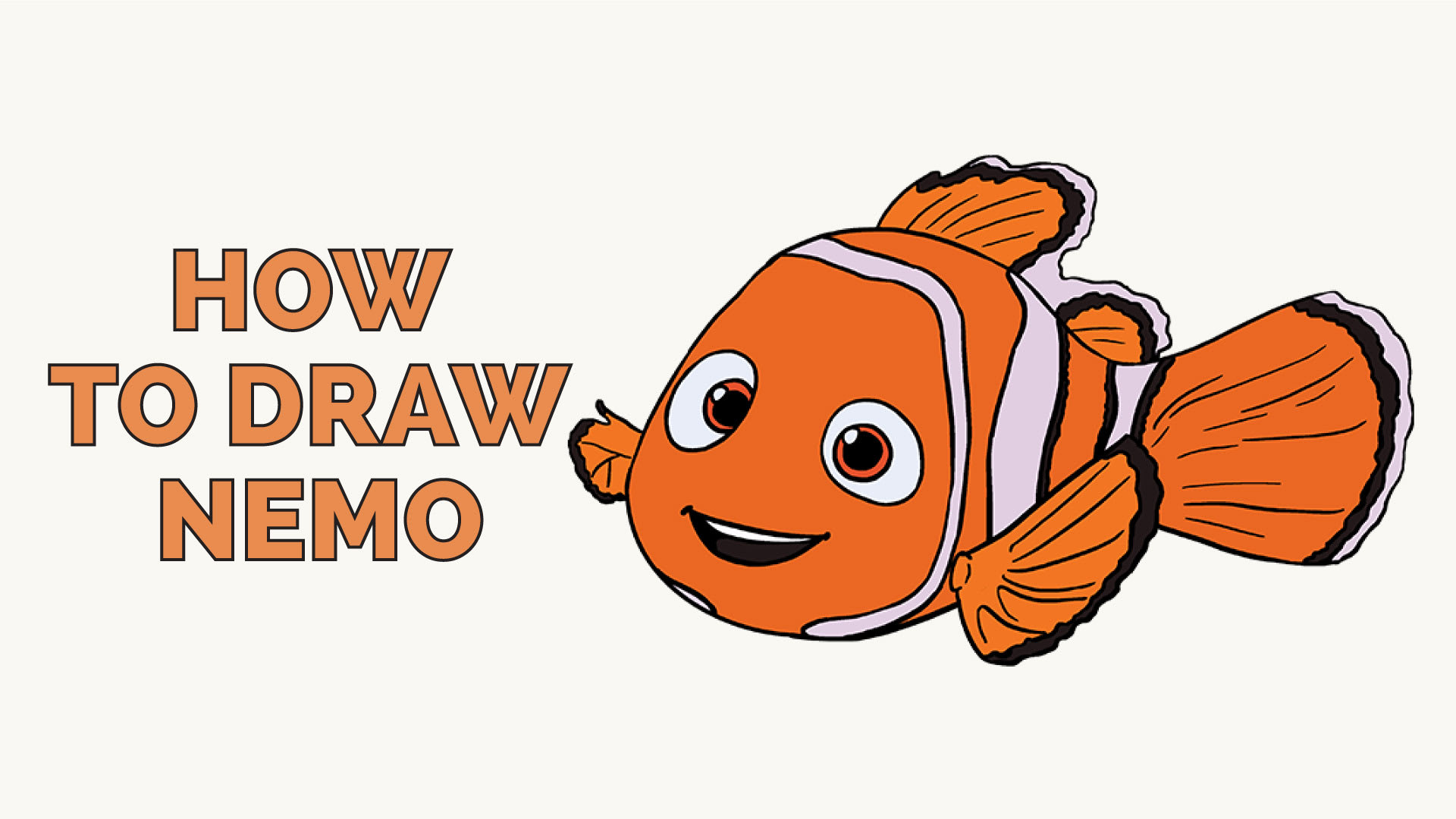 How to Draw Nemo in a Few Easy Steps | Easy Drawing Guides