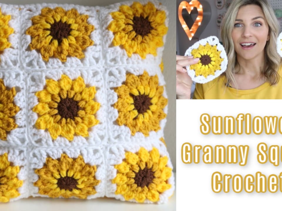 Sunflower Granny Square Full Version