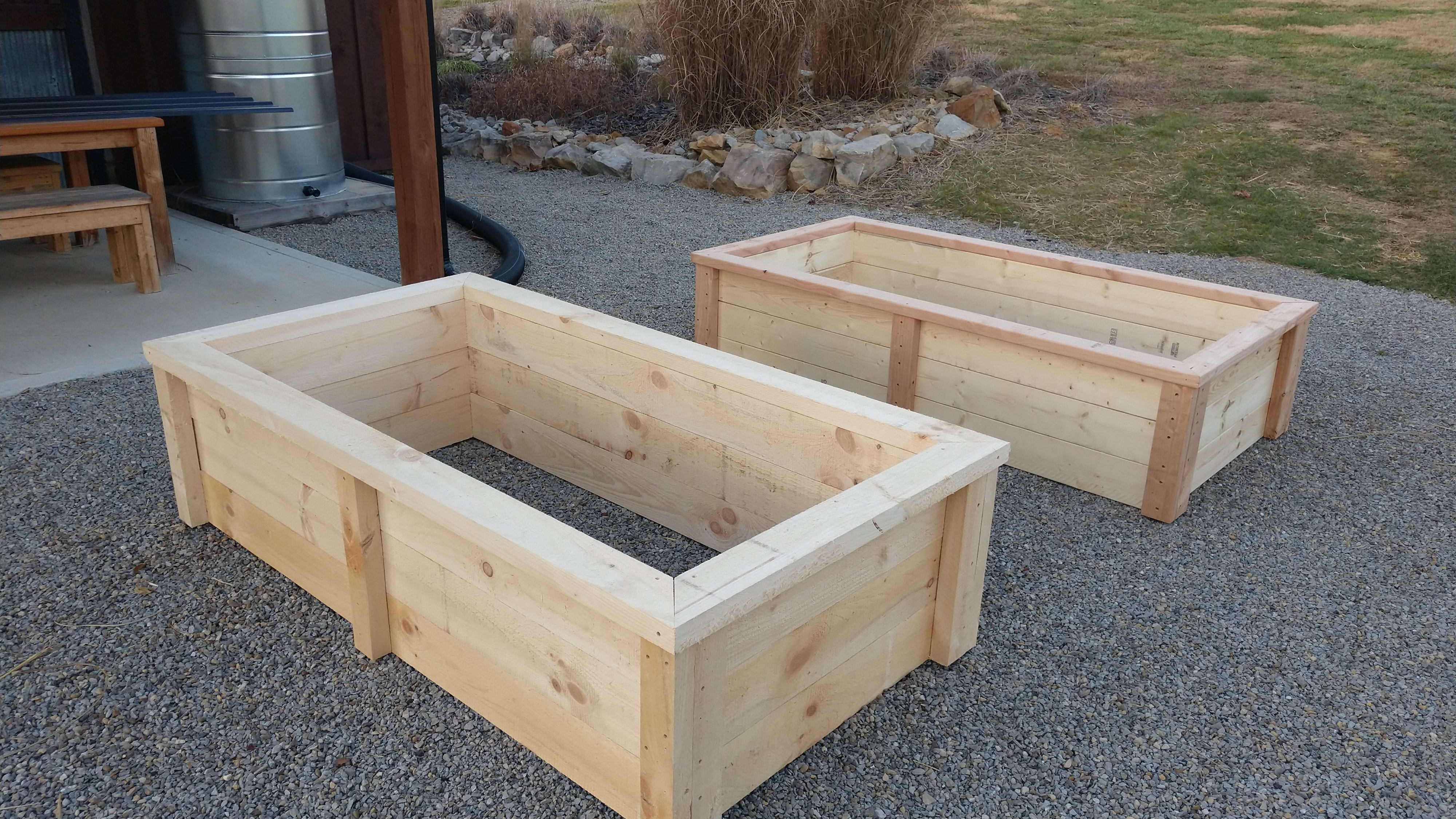 How to Make a SImple Garden Planter Box - raised bed garden!