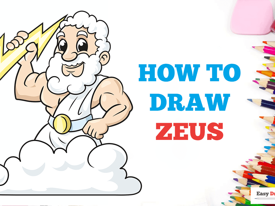 How to Draw Zeus - Really Easy Drawing Tutorial
