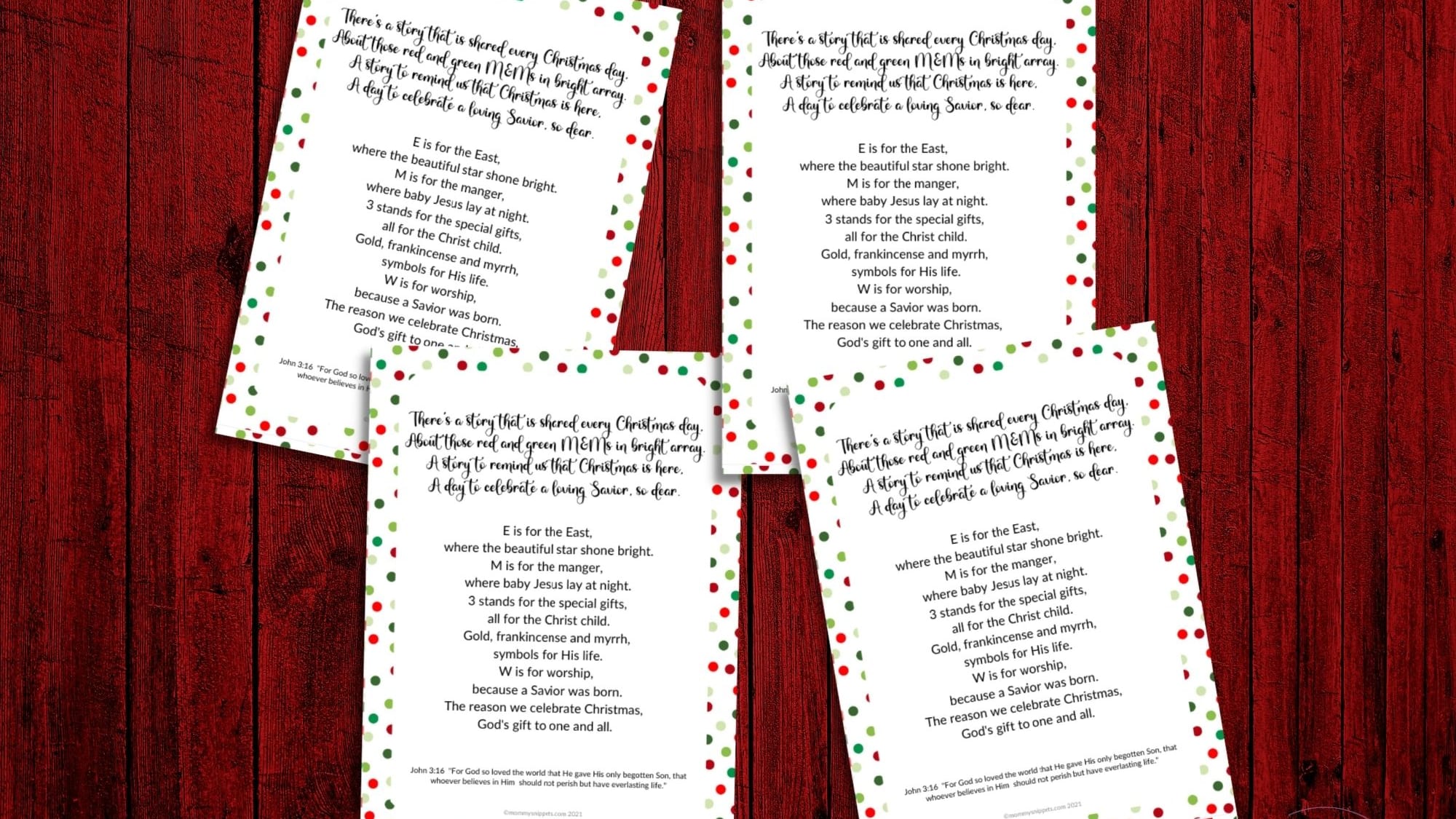 M&M's Christmas Poem - The Benson Street