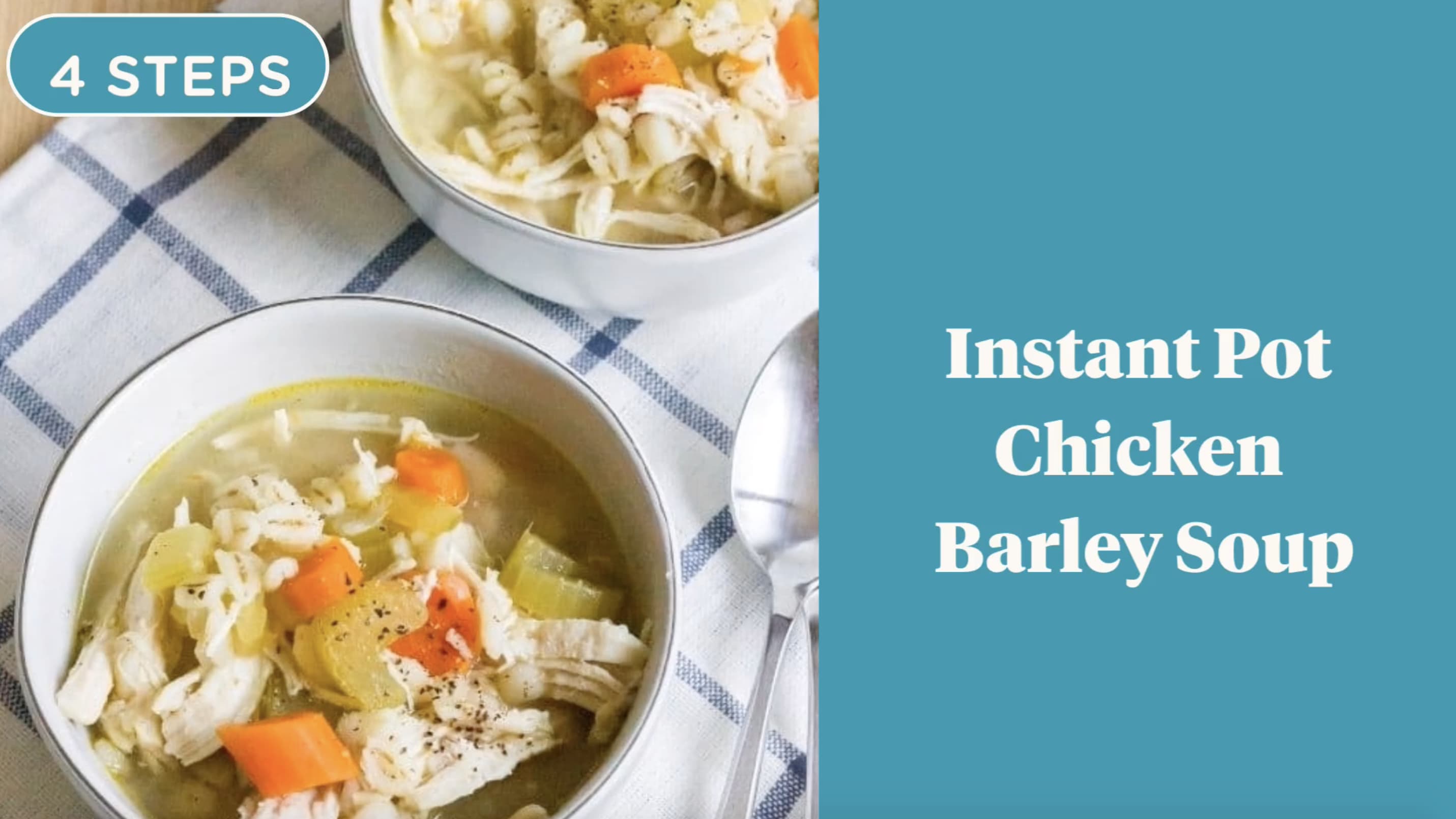 Instant Pot Chicken and Barley Soup - Sula and Spice