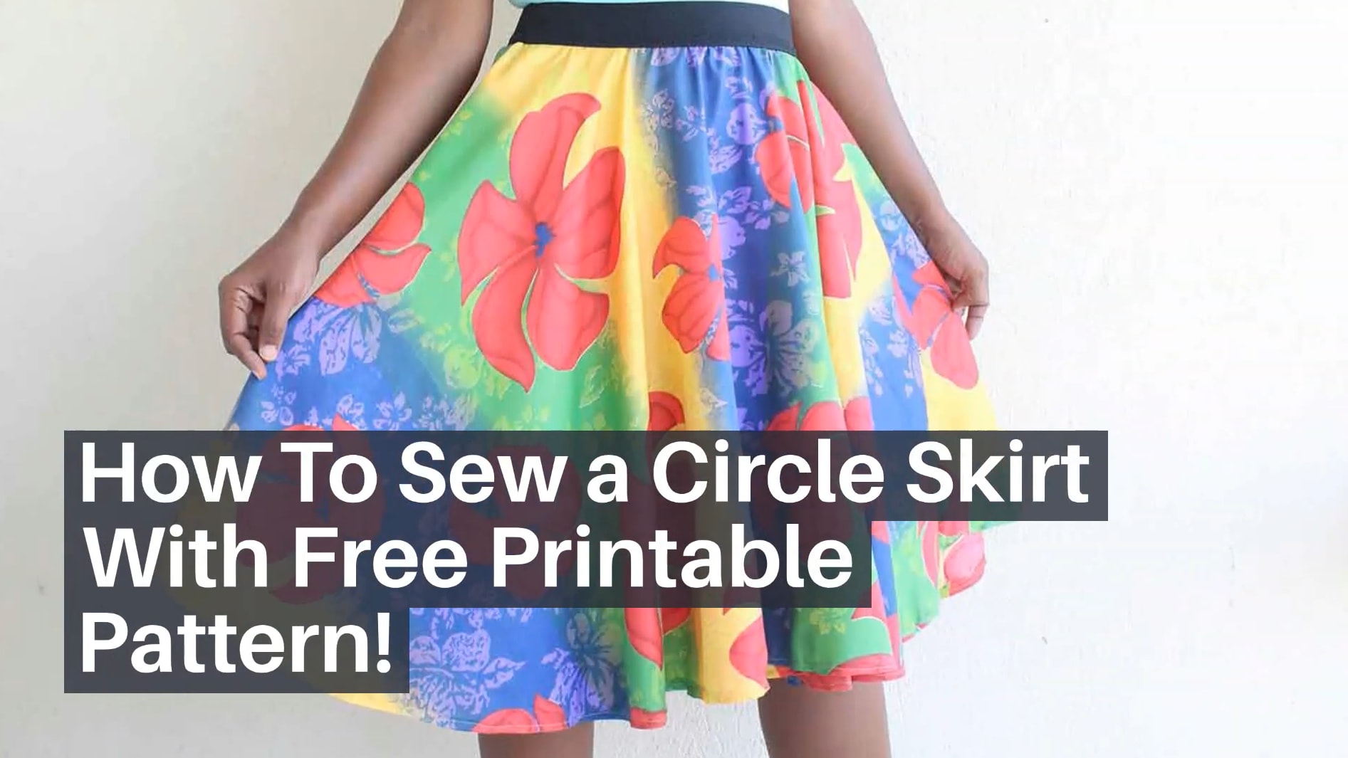 Sew Along: Adjustable Waist Half Circle Skirt {It has hidden