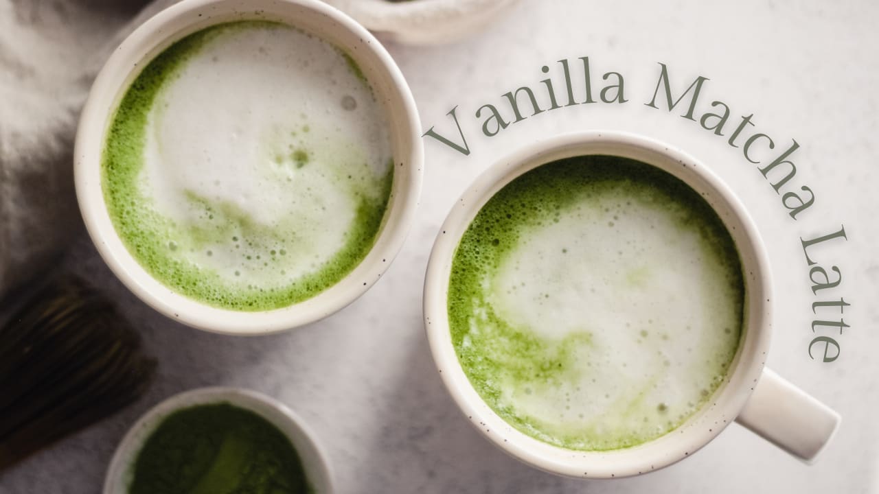 VANILLA MATCHA LATTE - A Delicious Boost of Energy! — Prep My Recipe