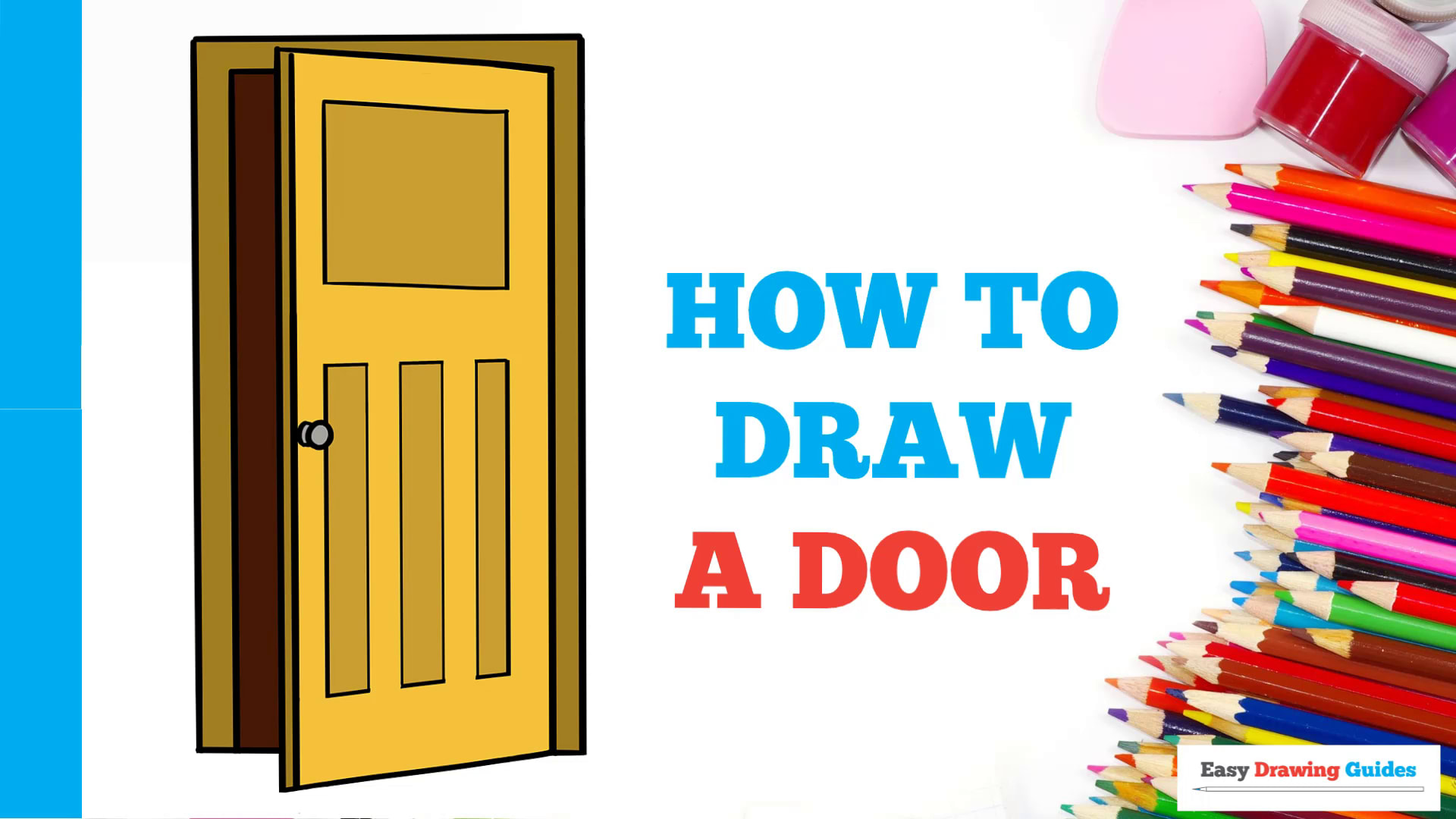 How To Draw A Door Really Easy Drawing Tutorial