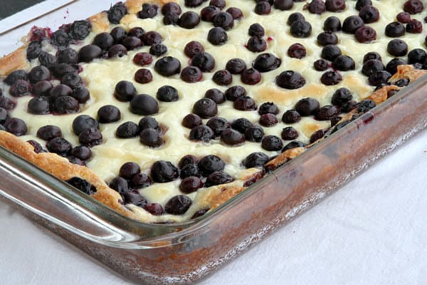 Blueberry Gooey Butter Cake - Recipe Girl