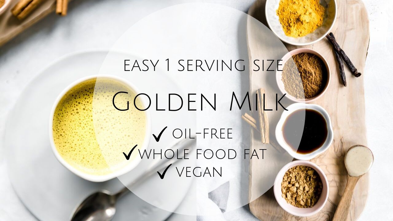 Golden Milk (easy 1 serving size recipe)