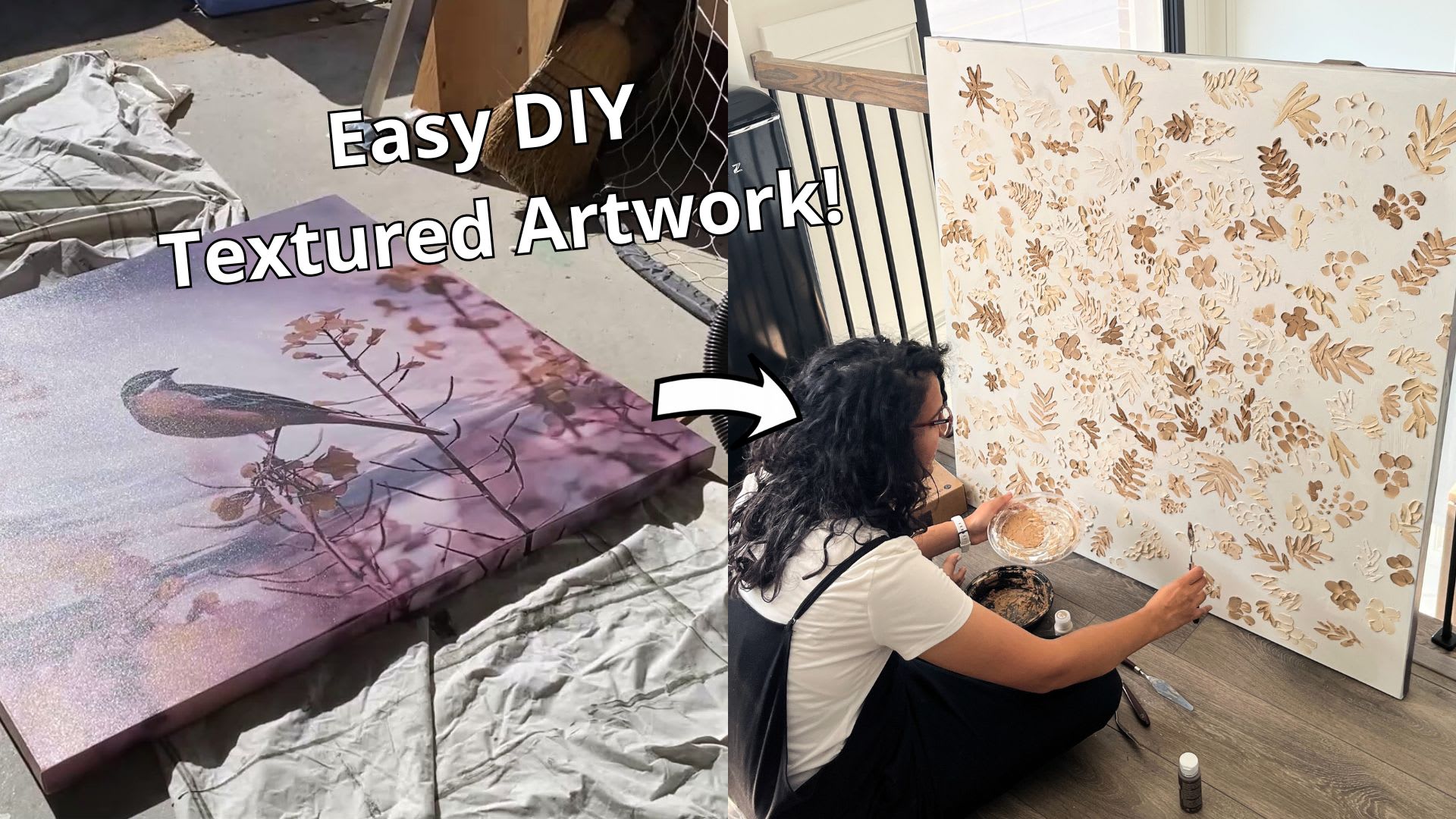 How to Make DIY Textured Art - The Home Depot