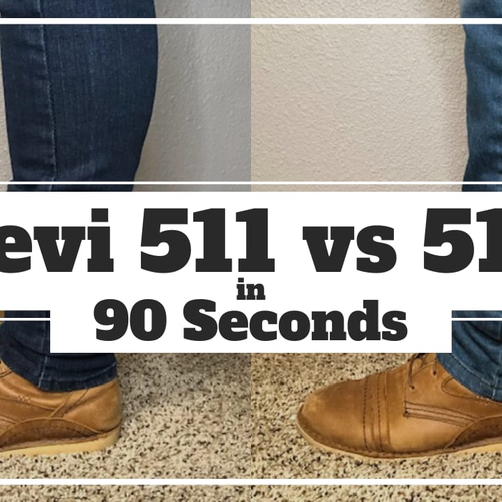 Stramme Akvarium Børns dag Levis 511 vs 512 Jeans Compared (What's the Difference?) – Work Wear Command