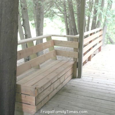 How to Make a Deck Bench Seat Built in Seating to Make Your Deck Bigger